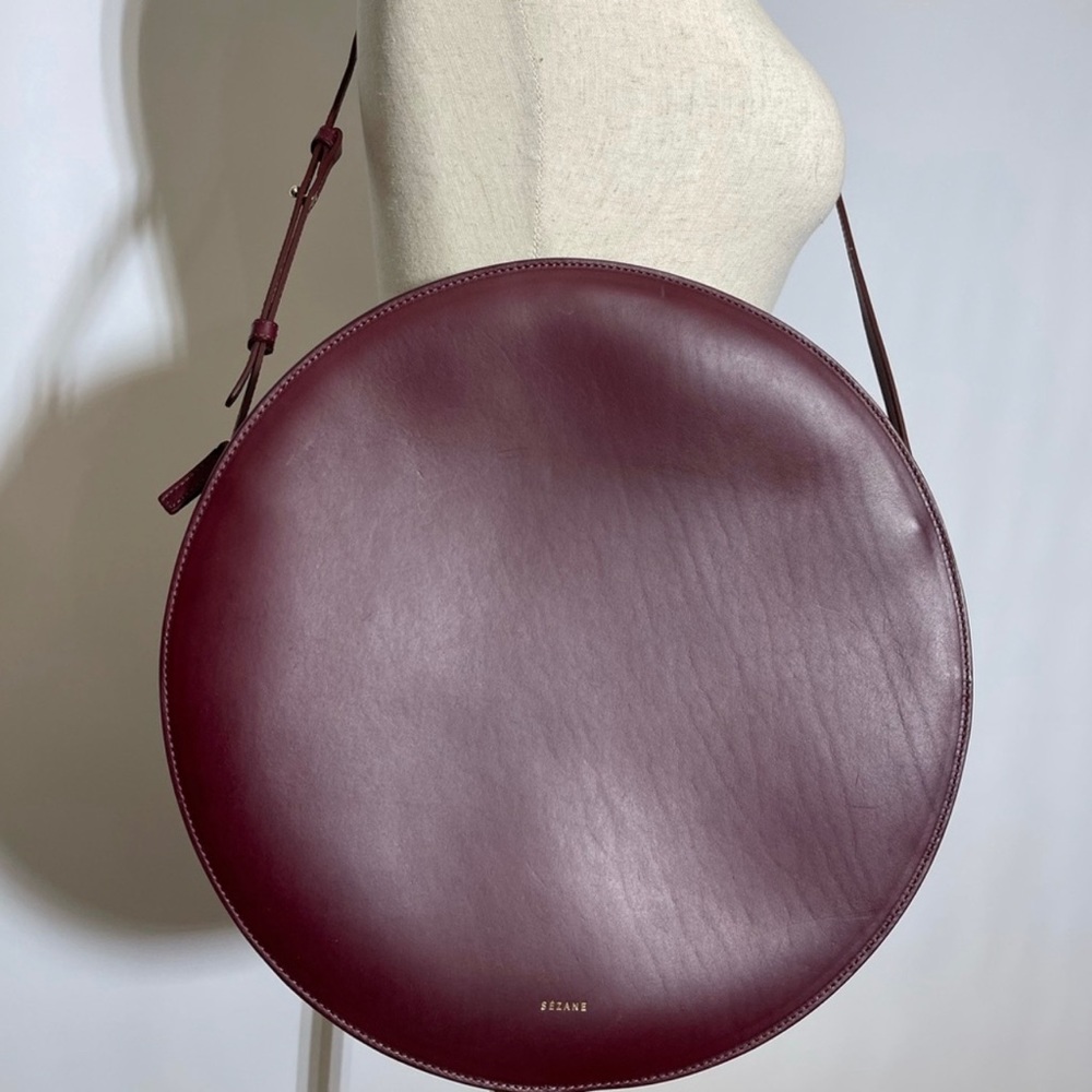 Sézane Large Nicole bag in Burgundy
